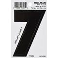 Hillman Hillman Group 841498 3 in. Black Glossy Vinyl Die-Cut Adhesive Number - 7 -  6 Piece 841498